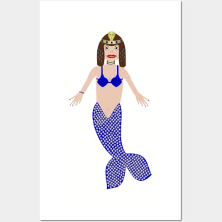 Cleopatra as a Mermaid Fantasy Art Posters and Art